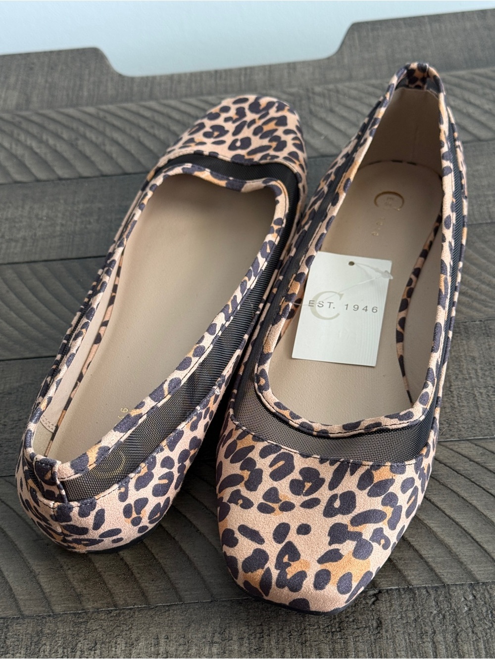 C est. 1946 Cato Leopard Print Flats Sheer Women's Size 9M - Picture 5 of 9